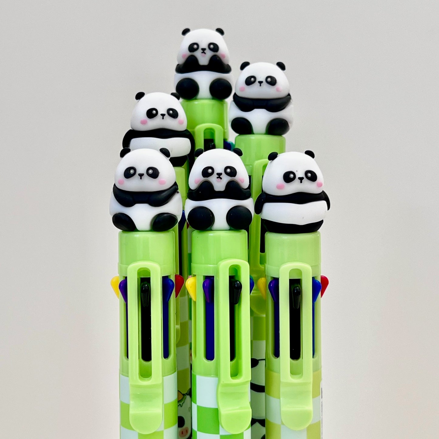 23023 PANDA 8-COLOR RETRACTABLE BALL PEN-24