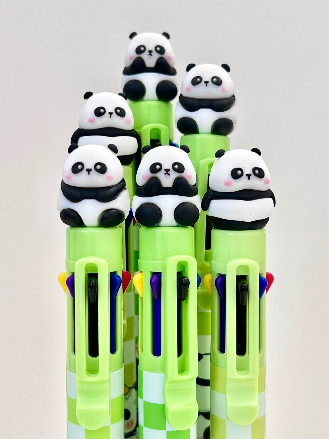 23023 PANDA 8-COLOR RETRACTABLE BALL PEN-24