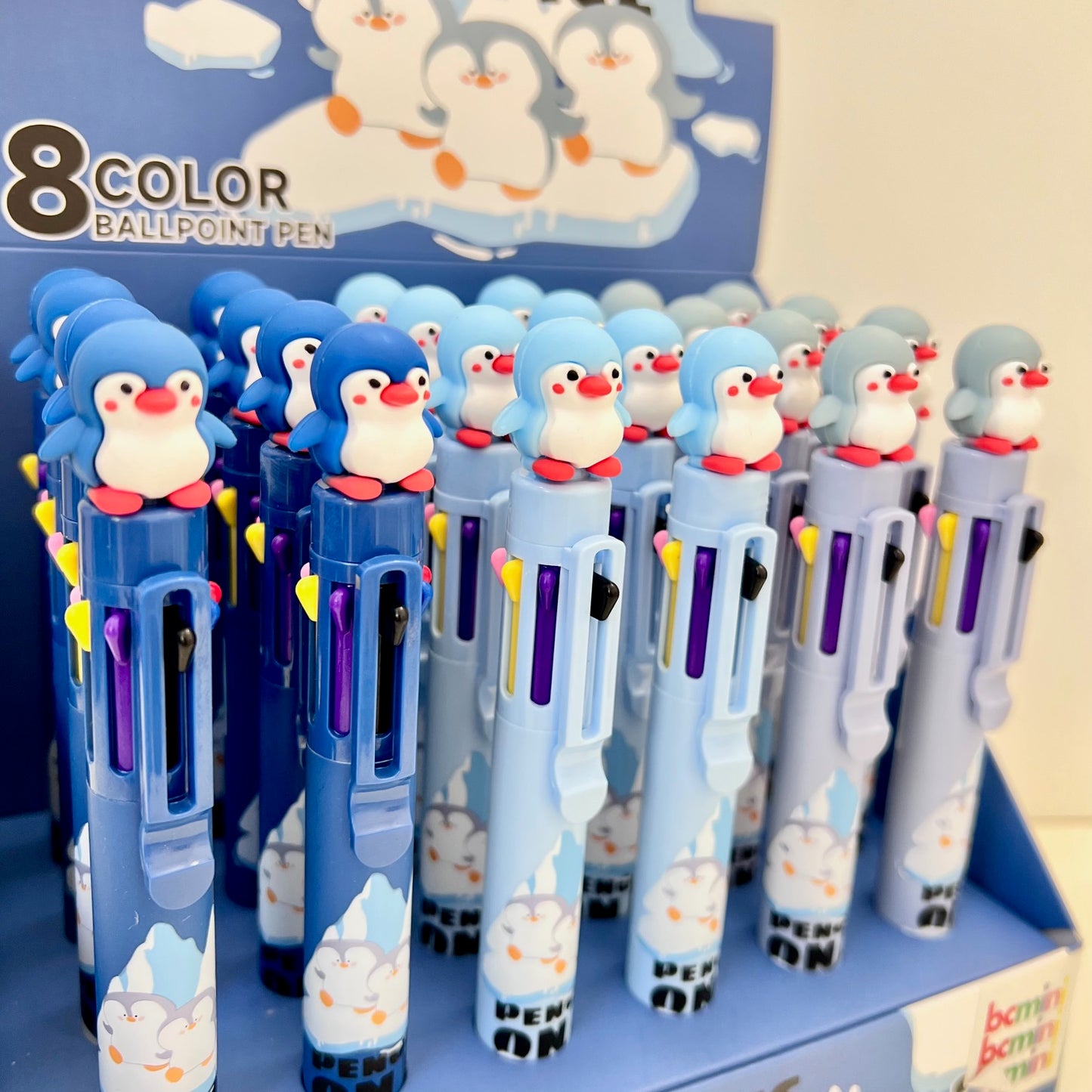 23025 PENGUIN 8-COLOR RETRACTABLE BALL PEN-24