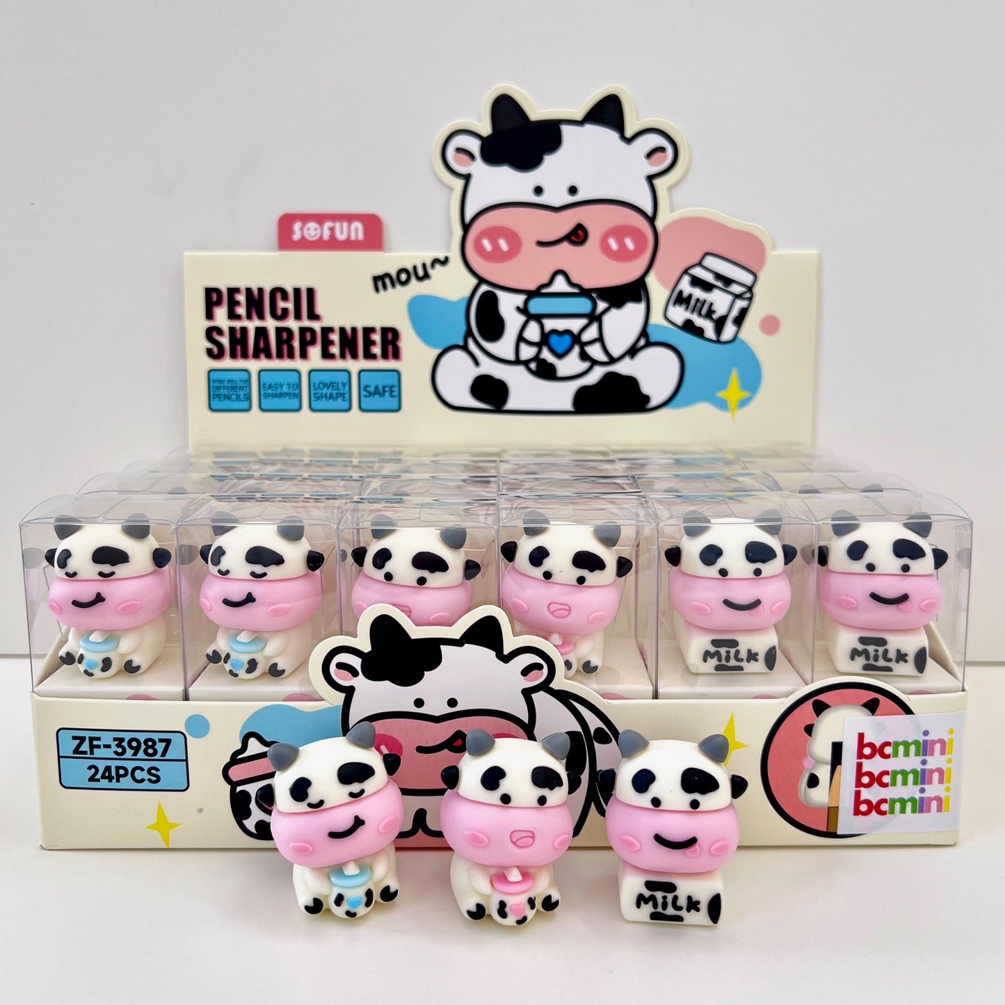 33321 COW PENCIL SHARPENER-24