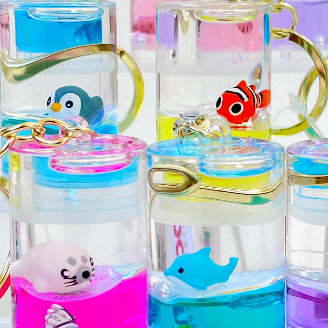 12116 SEA ANIMAL CAN FLOATY KEY CHARM-12