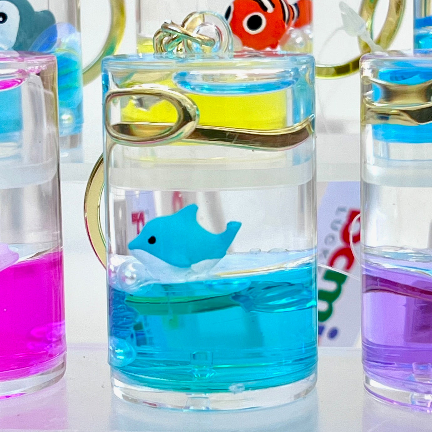 12116 SEA ANIMAL CAN FLOATY KEY CHARM-12