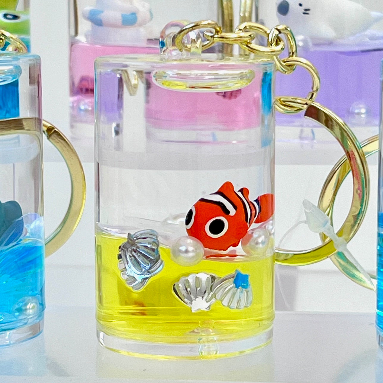 12116 SEA ANIMAL CAN FLOATY KEY CHARM-12