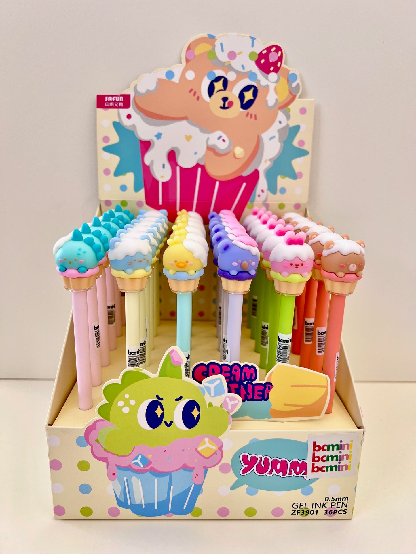 22666 CUPCAKE ANIMAL GEL PEN-36