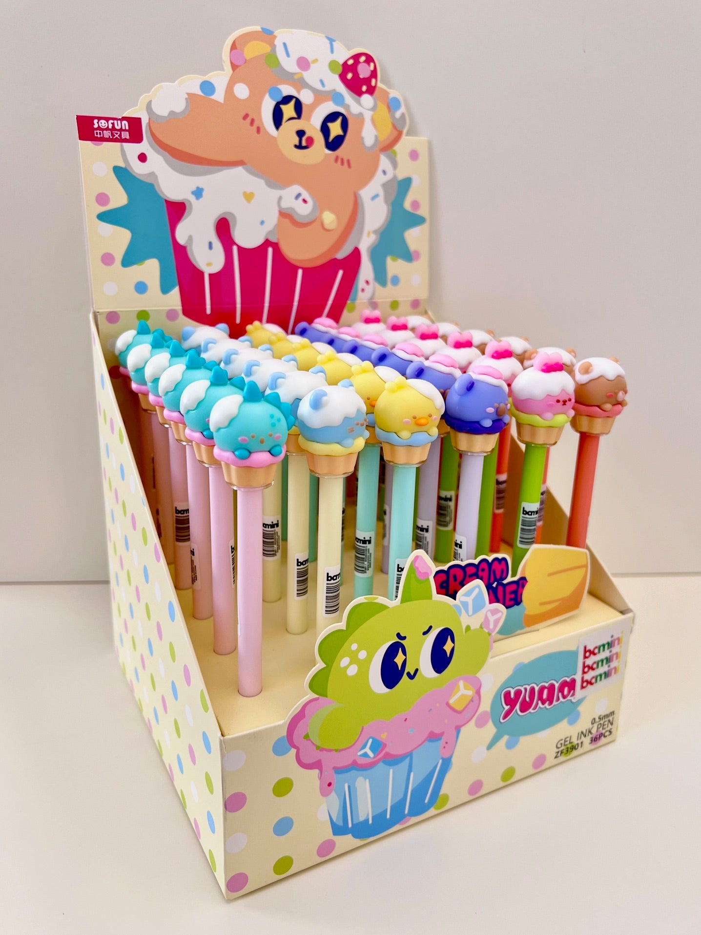 22666 CUPCAKE ANIMAL GEL PEN-36