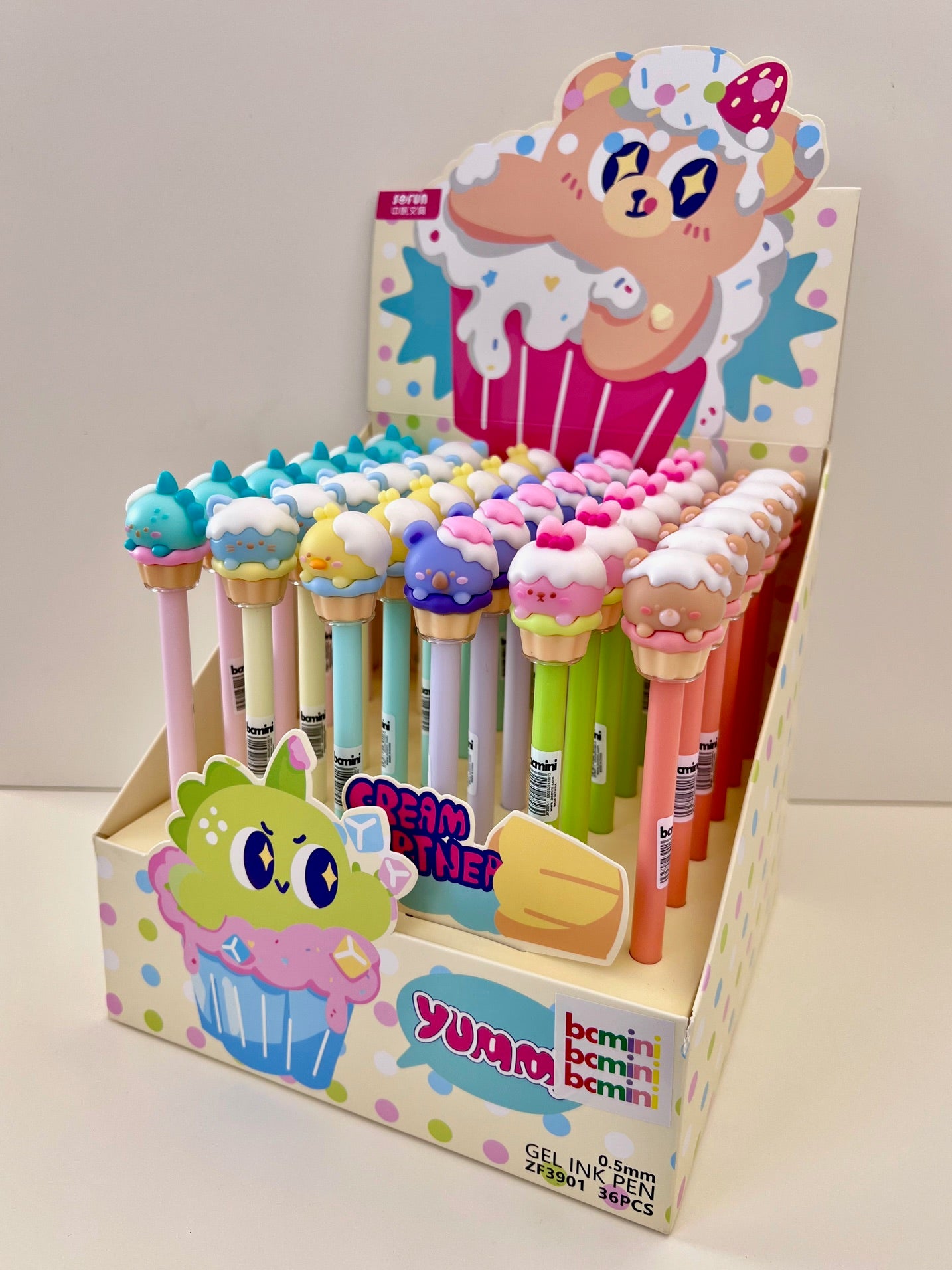 22666 CUPCAKE ANIMAL GEL PEN-36