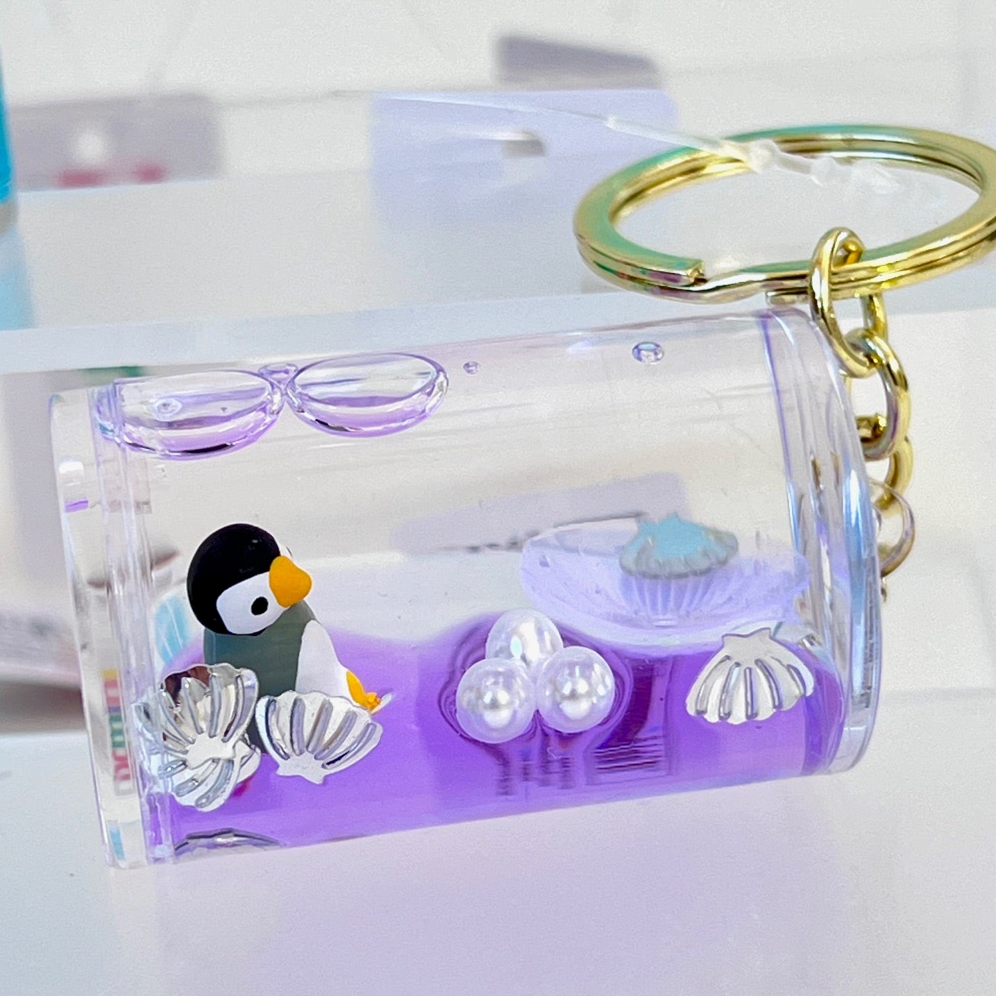 12116 SEA ANIMAL CAN FLOATY KEY CHARM-12