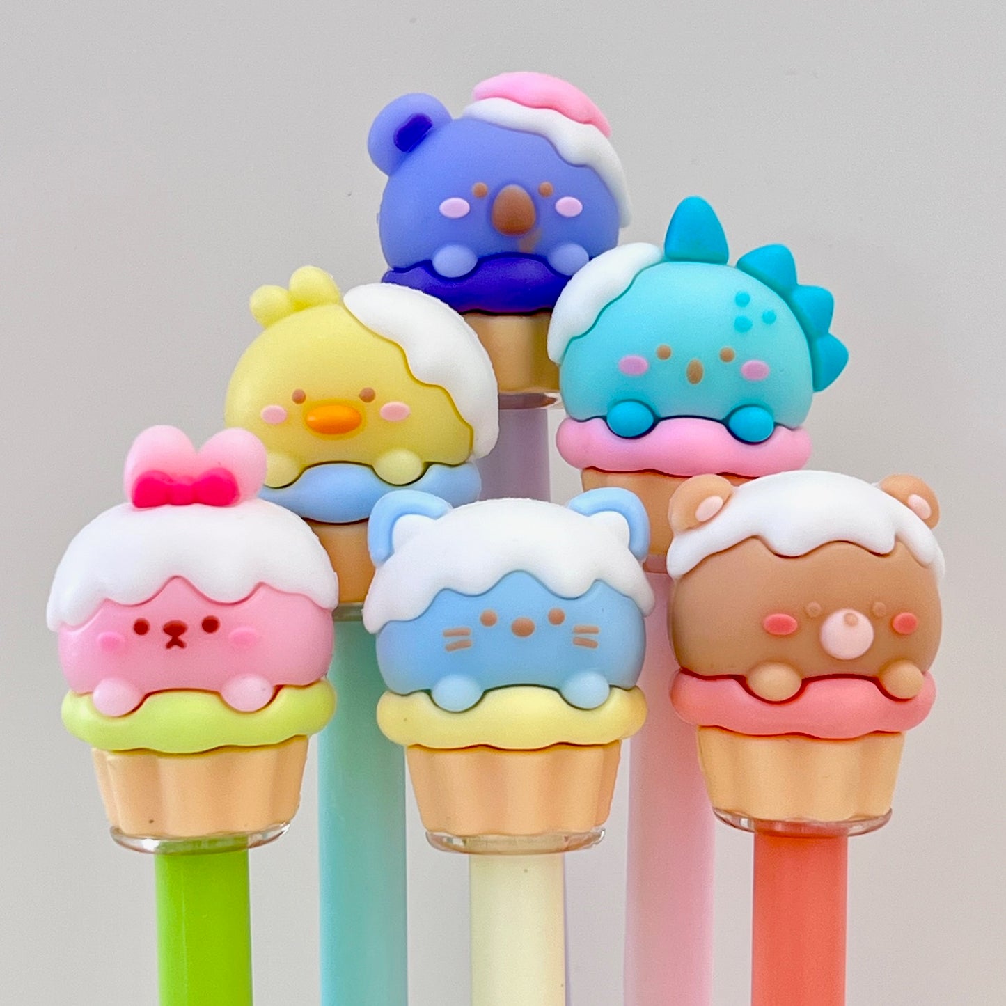 22666 CUPCAKE ANIMAL GEL PEN-36