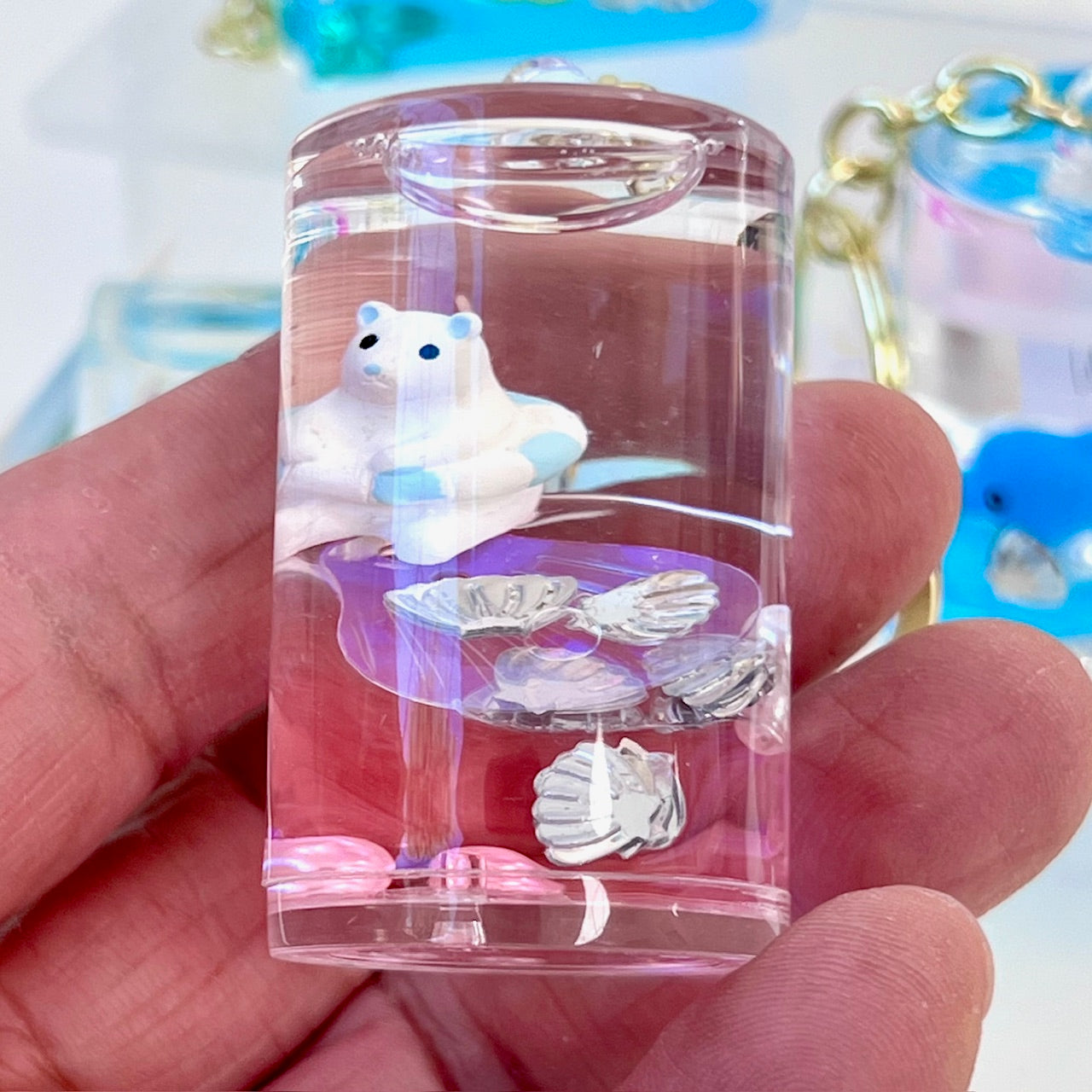 12116 SEA ANIMAL CAN FLOATY KEY CHARM-12