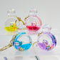 12114 KITTY PERFUME BOTTLE FLOATY KEY CHARM-12