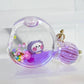 12114 KITTY PERFUME BOTTLE FLOATY KEY CHARM-12