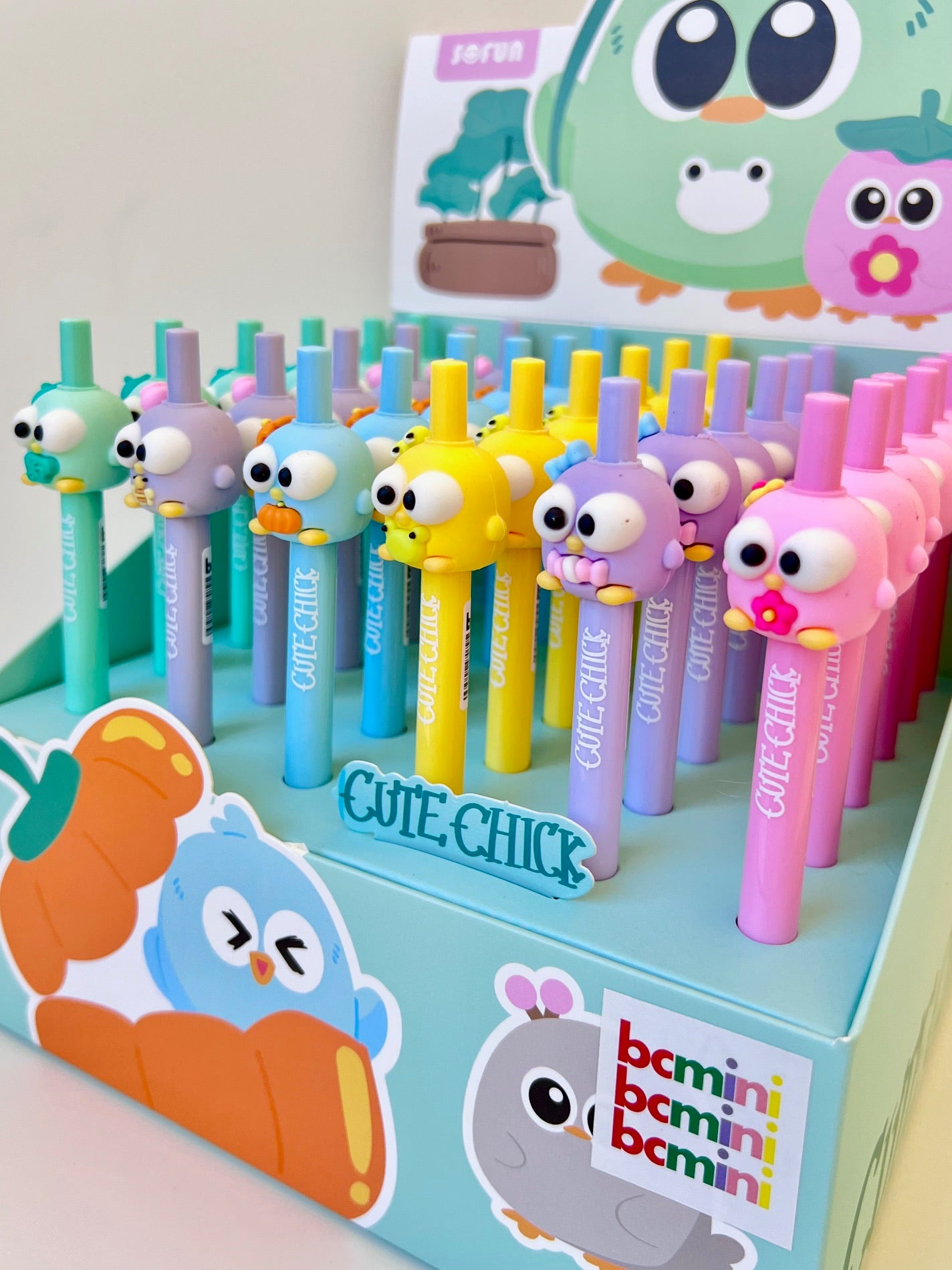 22673 CUTE BIRD CHICKS RETRACTABLE GEL PEN-36