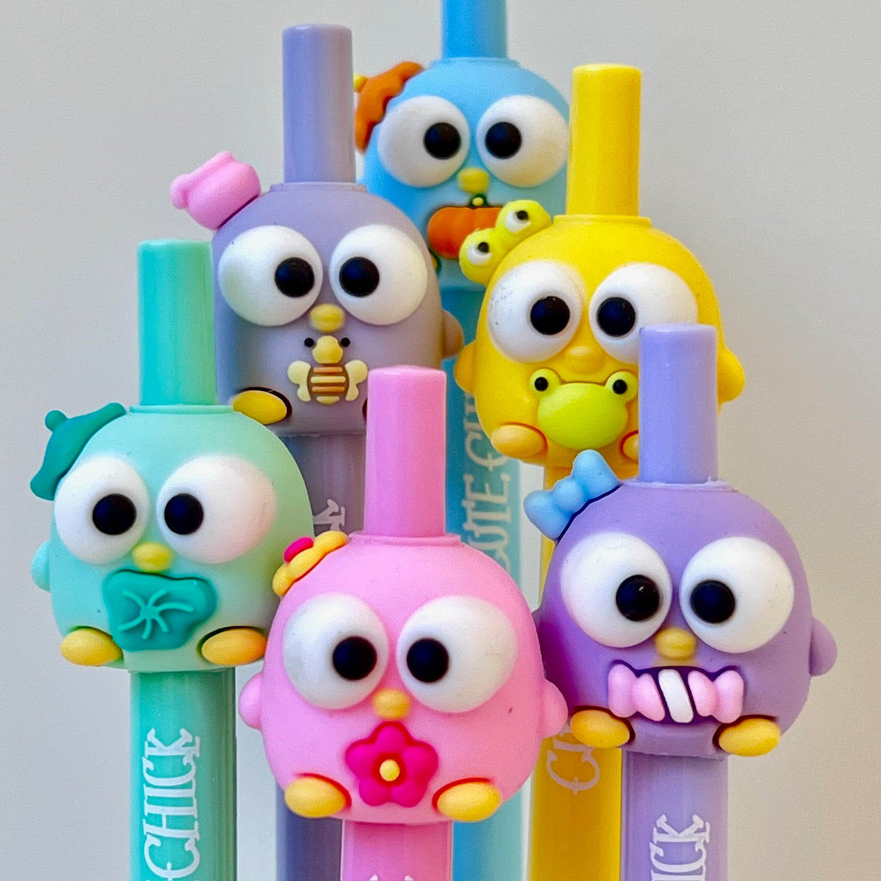 22673 CUTE BIRD CHICKS RETRACTABLE GEL PEN-36