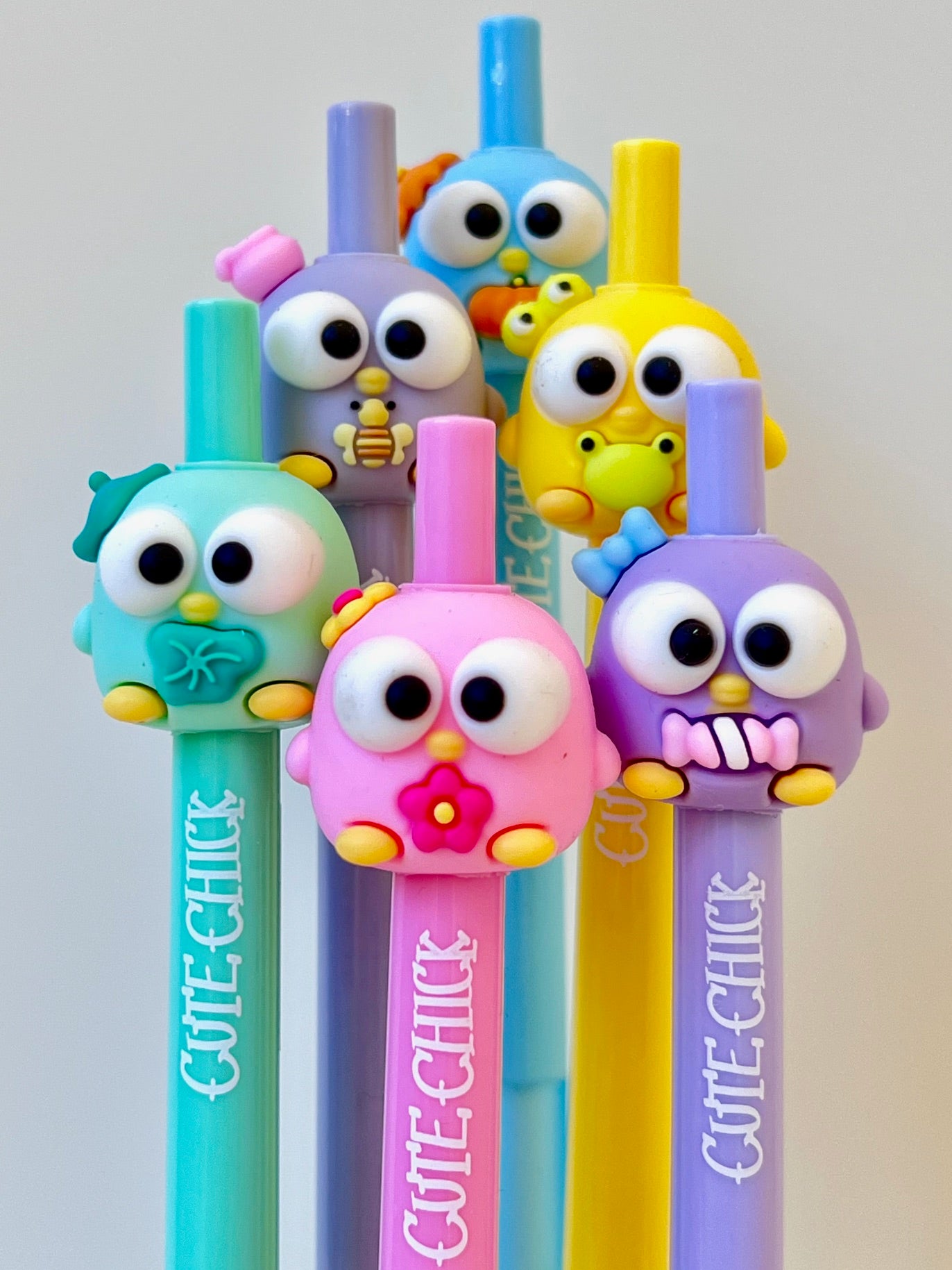 22673 CUTE BIRD CHICKS RETRACTABLE GEL PEN-36