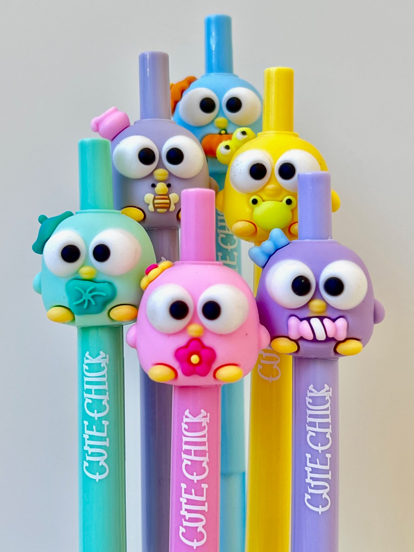 22673 CUTE BIRD CHICKS RETRACTABLE GEL PEN-36