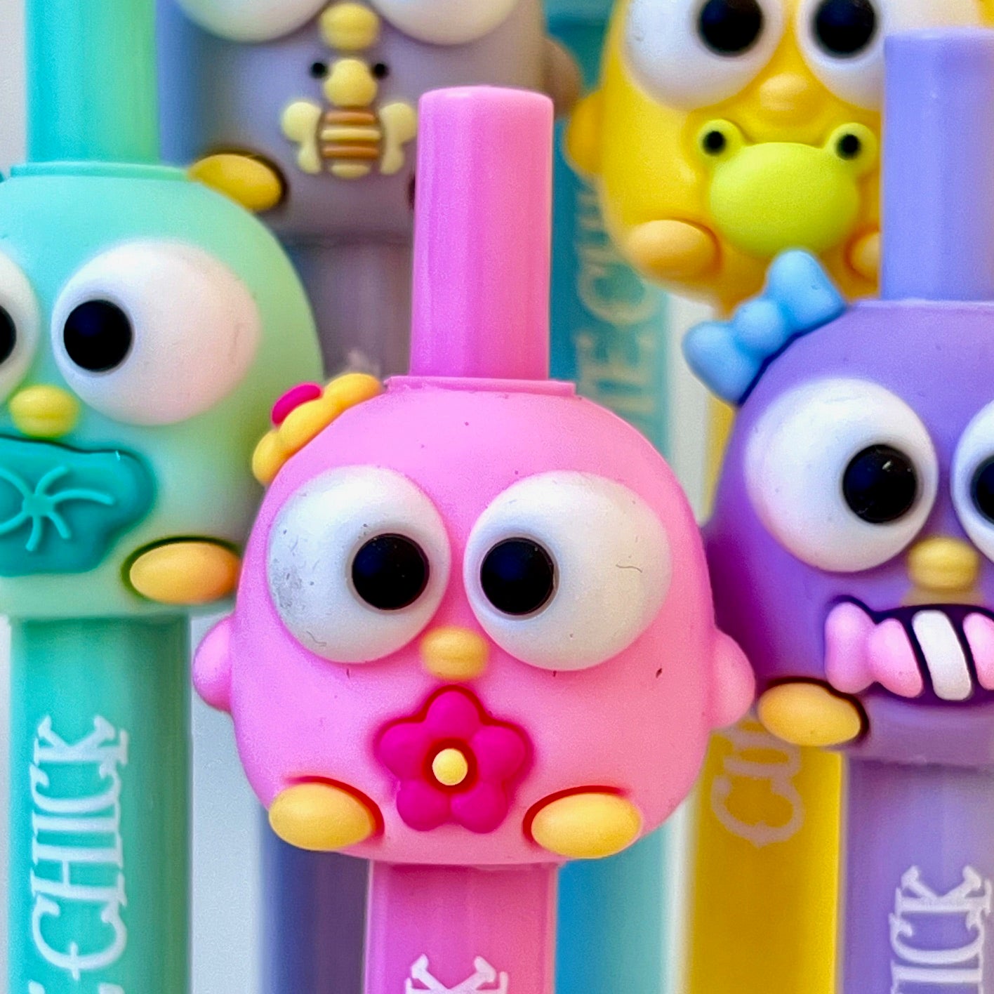 22673 CUTE BIRD CHICKS RETRACTABLE GEL PEN-36