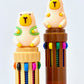 23018 CAPYBARA 10-COLOR RETRACTABLE BALL PEN-36