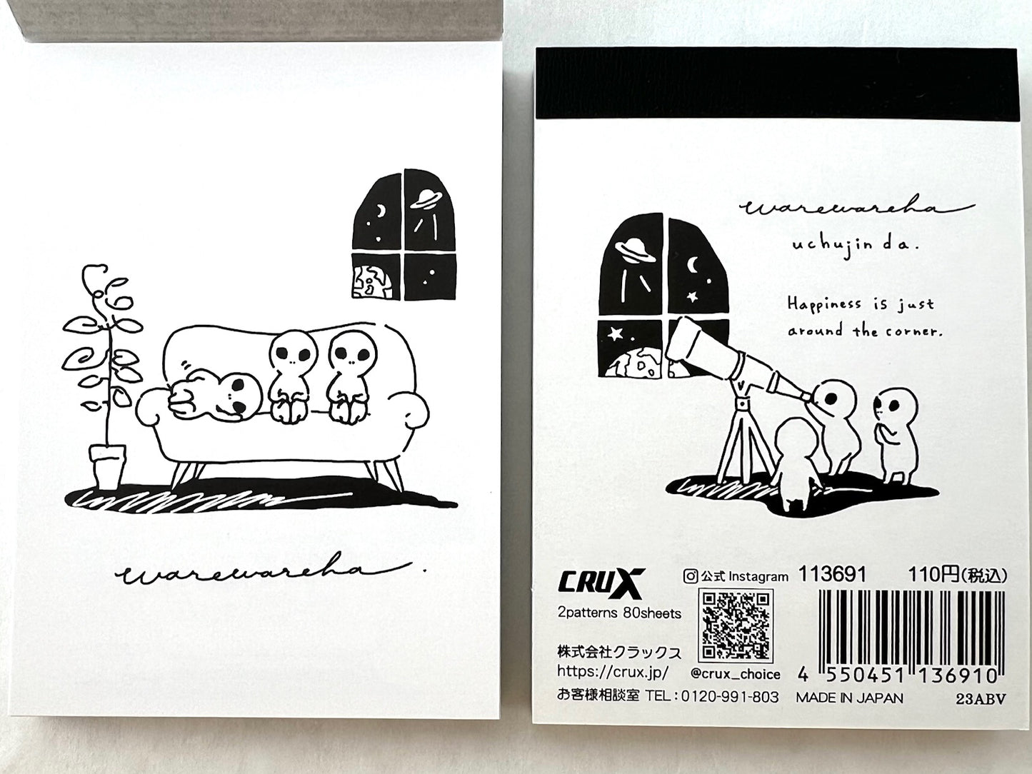 113691 CRUX Relax Aliens Mini Notepad-10