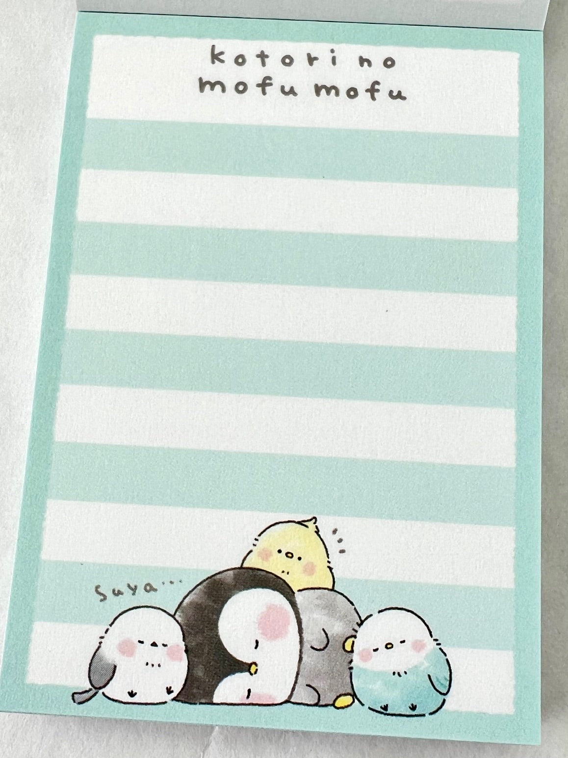 212233 Birds kotori no mufu mofu Mini Notepad-10