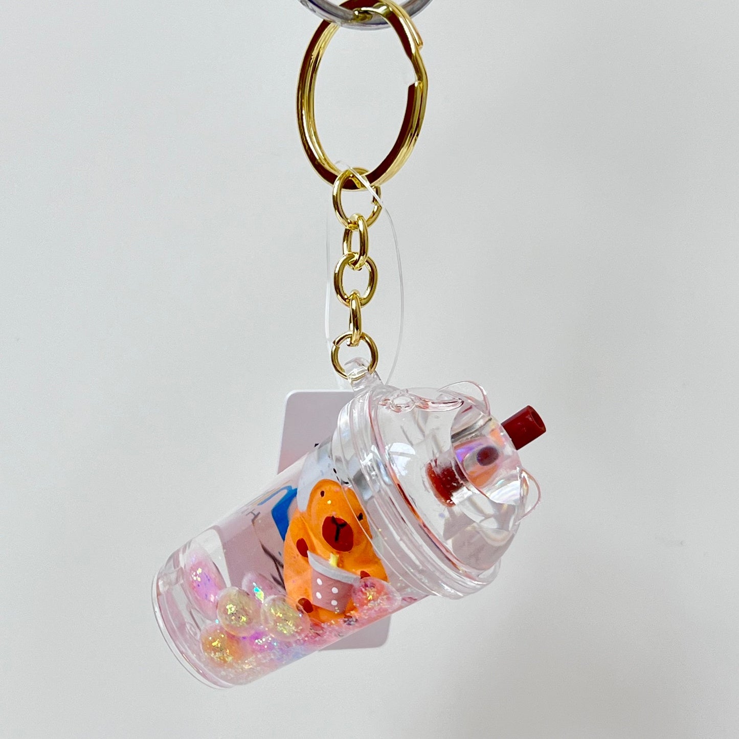 12180 CAPYBARA BOBA FLOATY KEY CHARM-12