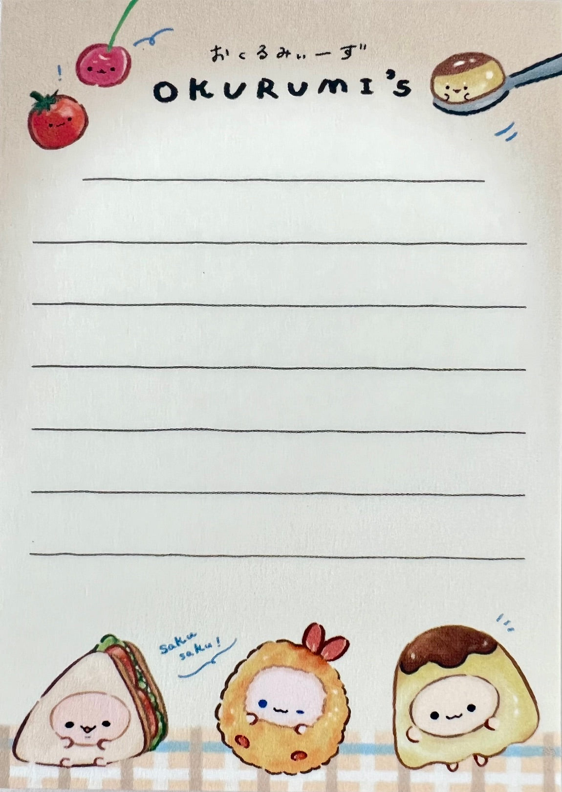 115675 Food Buddy Resturant Okurumi Mini Notepad-10