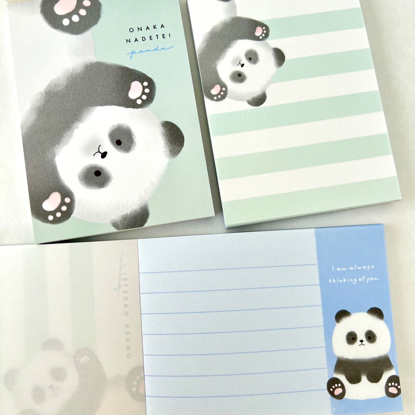 114109 CRUX Panda Onaka Nadetei Mini Notepad-10