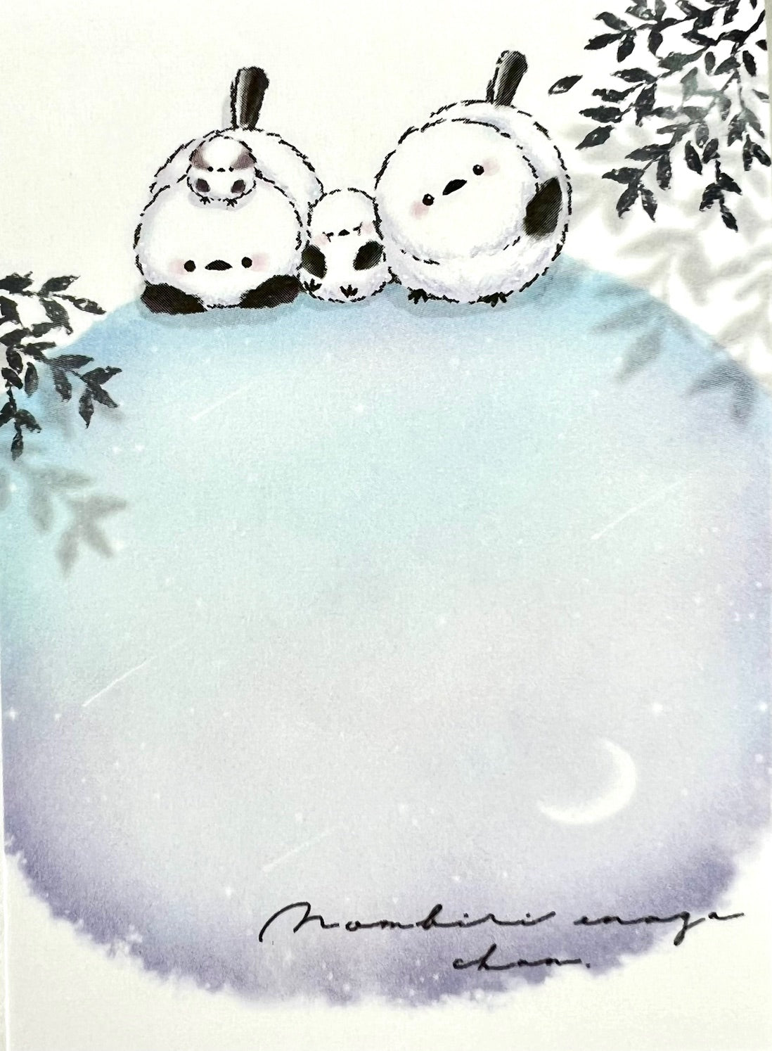 114510 Snow Birds Moon Mini Notepad-10