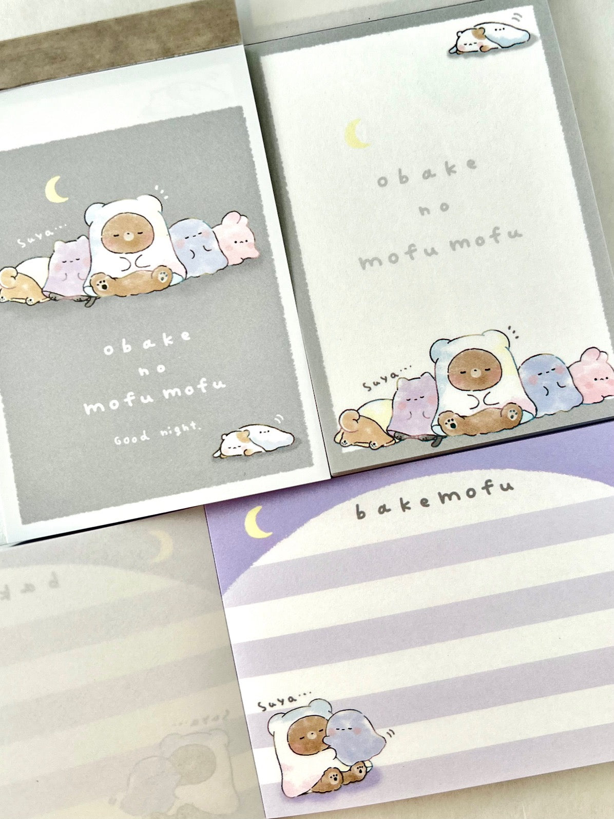 212234 Animal obake no mofu mofu Mini Notepad-10 – BCmini 212234 Animal obake no mofu mofu Mini Notepad-10 – BCmini