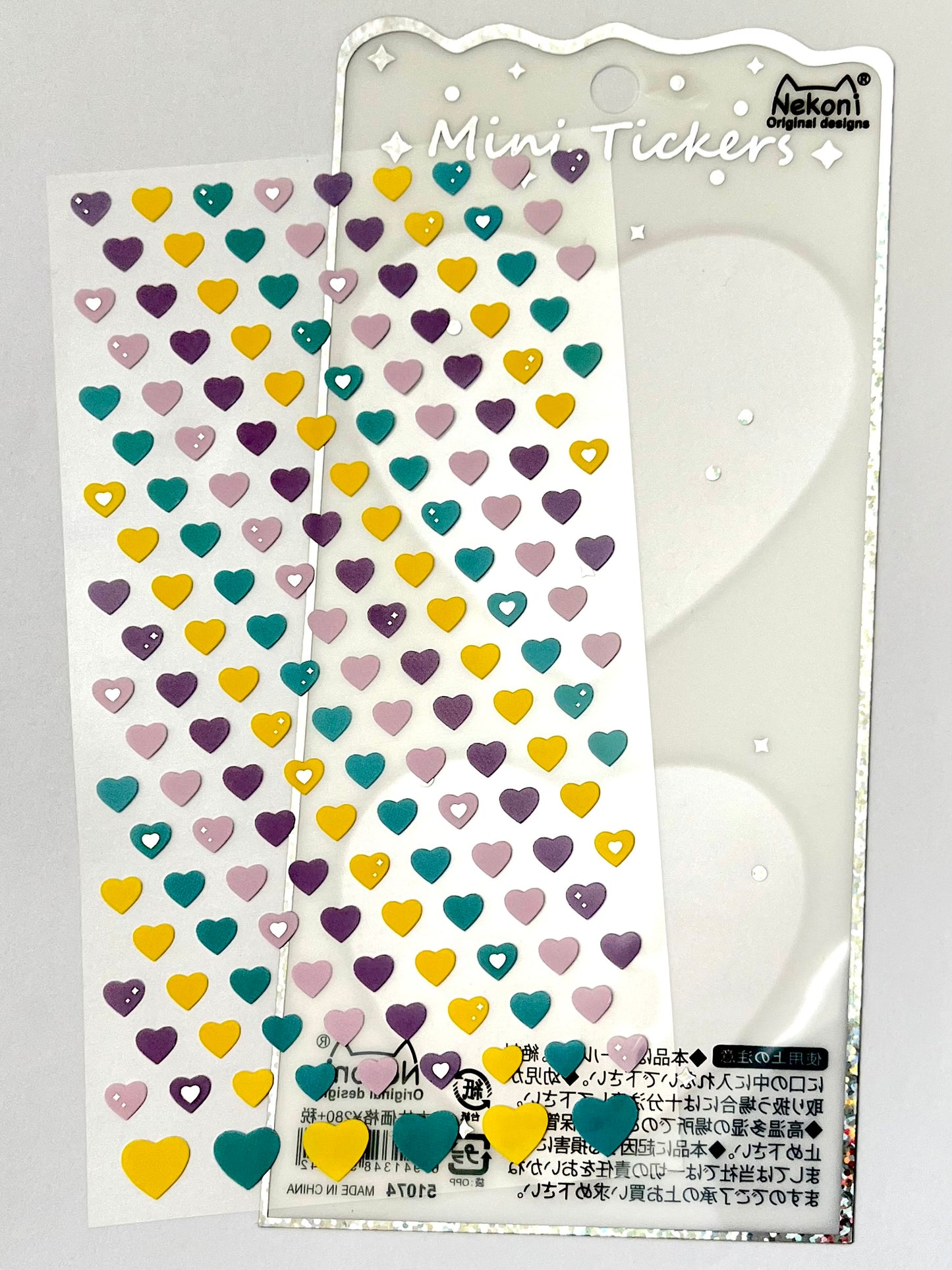 51074 MINI COOL HEARTS STICKERS-10