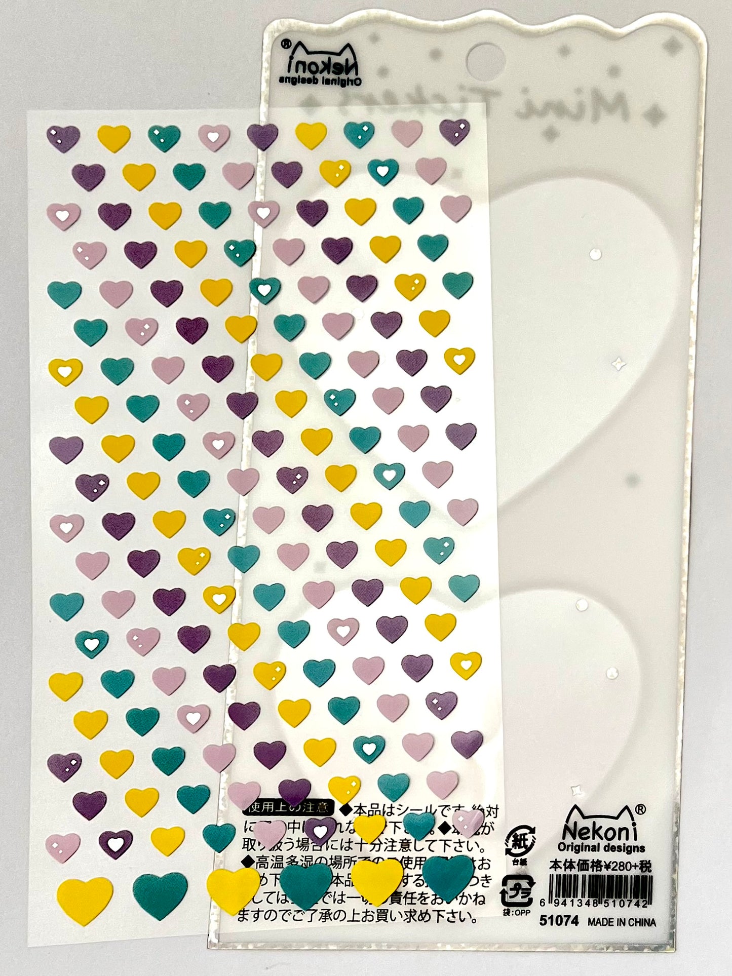 51074 MINI COOL HEARTS STICKERS-10