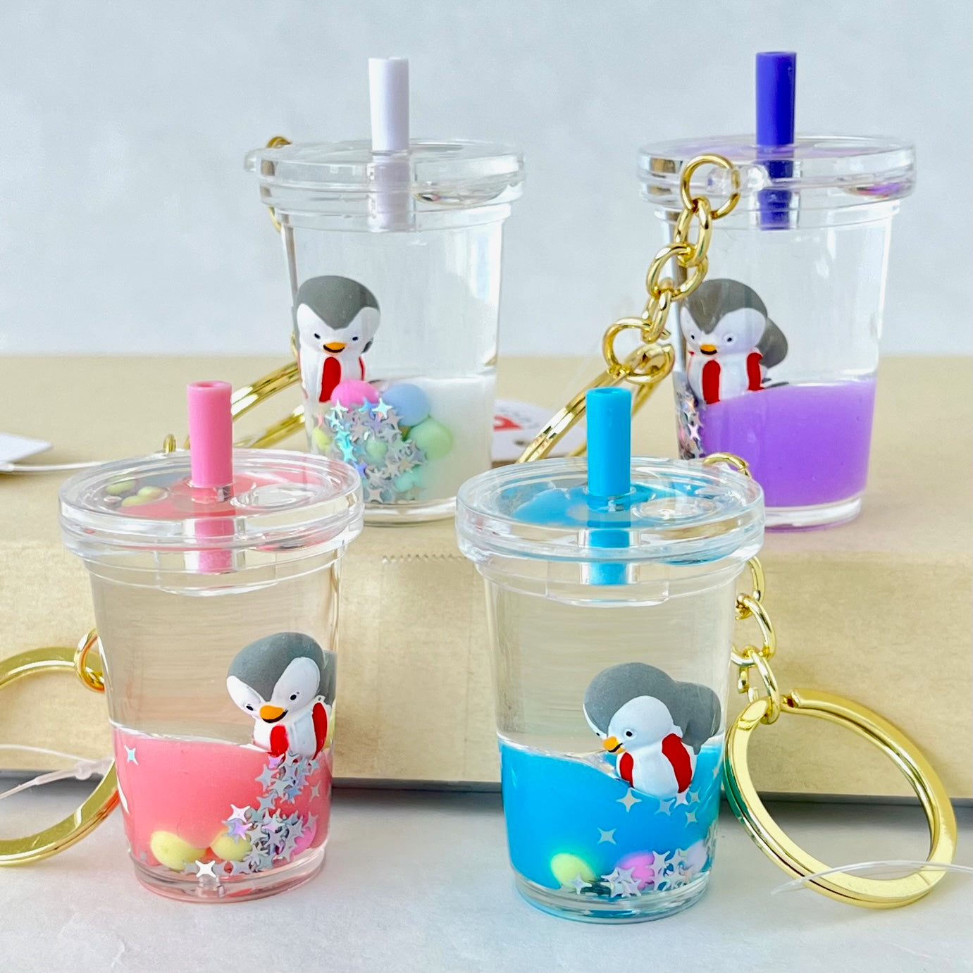 12118 PENGUIN FLOATY KEY CHARM-12