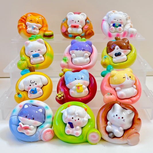71029 FRUIT ANIMALS FIGURINE BLIND BOX-12