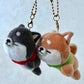 63316 CRUX SLEEPING AKITA DOG BUDDIES PLUSH CHARMS-3 Pairs