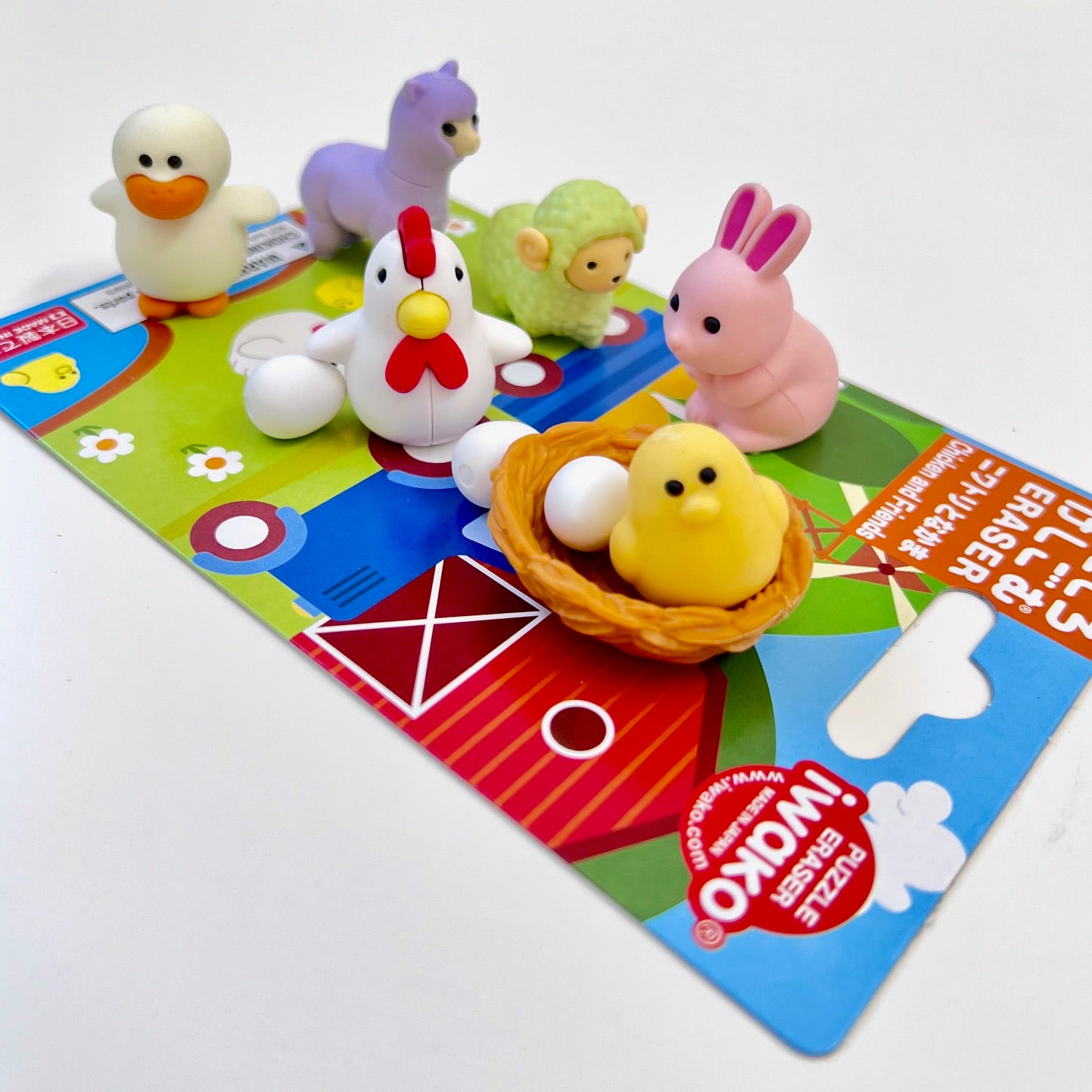 38376 CHICKEN AND FRIENDS ERASER CARD-10 CARDS