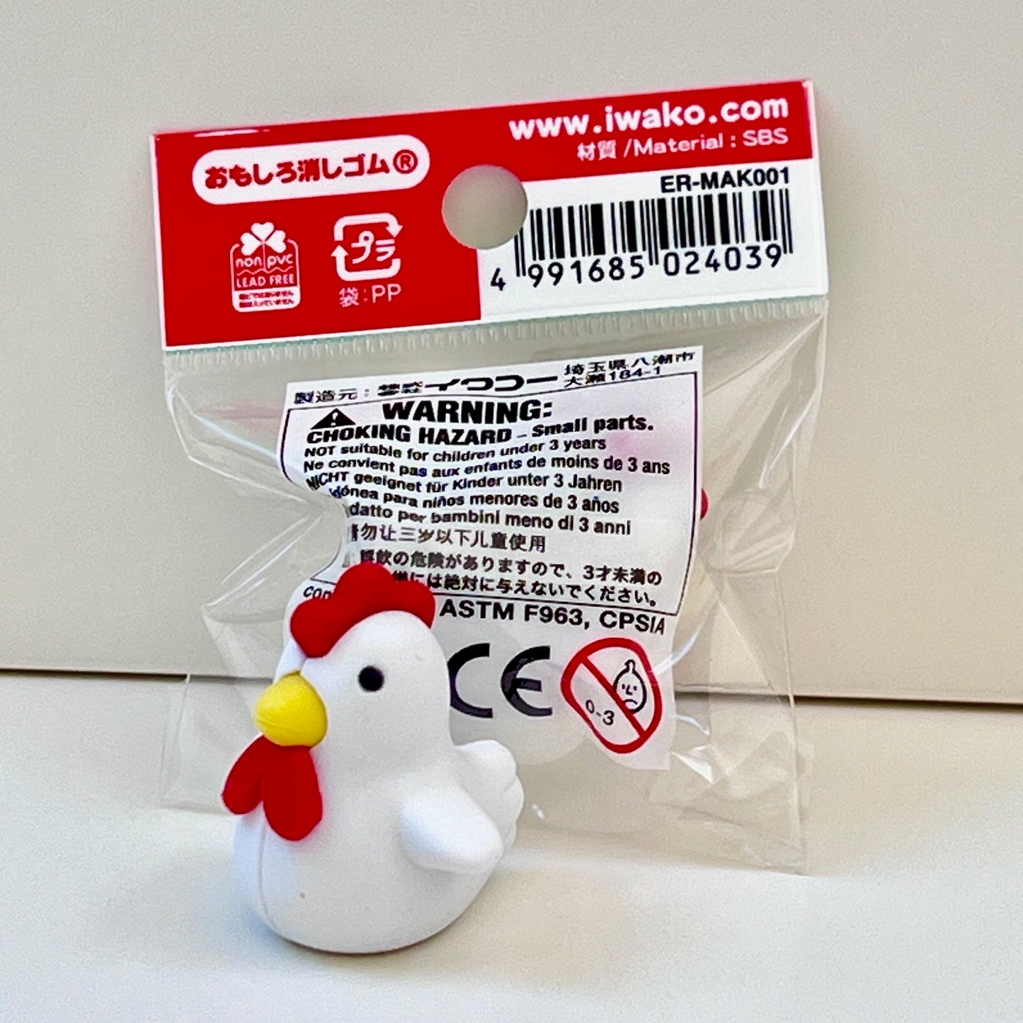 382841 CHICKEN AND FRIENDS ERASERS-30