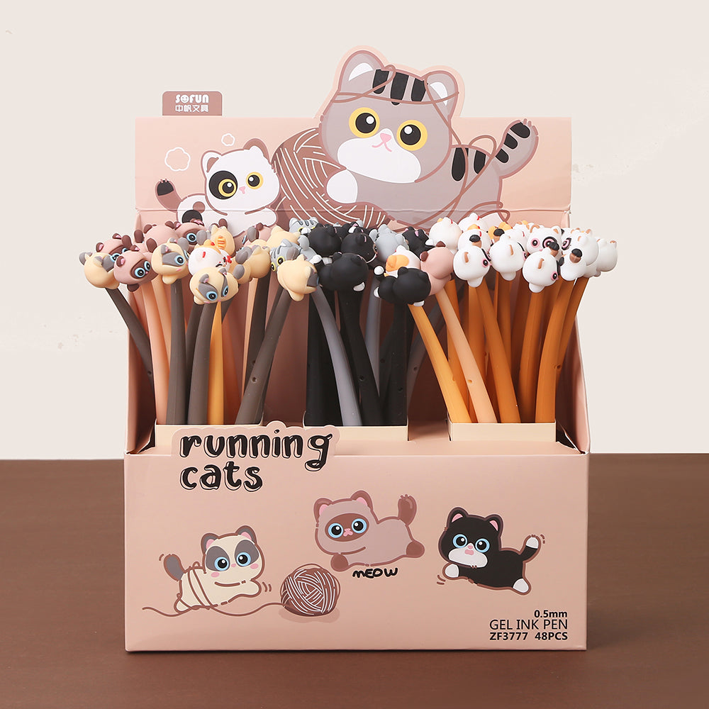 22622 RUNING CAT GEL PEN-48