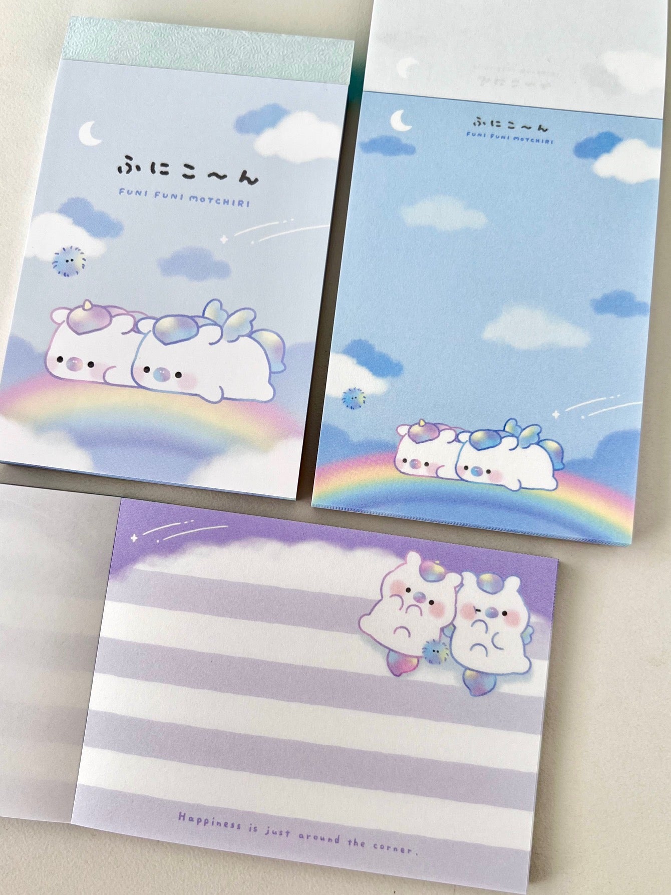 120745 Unicorn Funi Funi Motchiri Mini Notepad-10