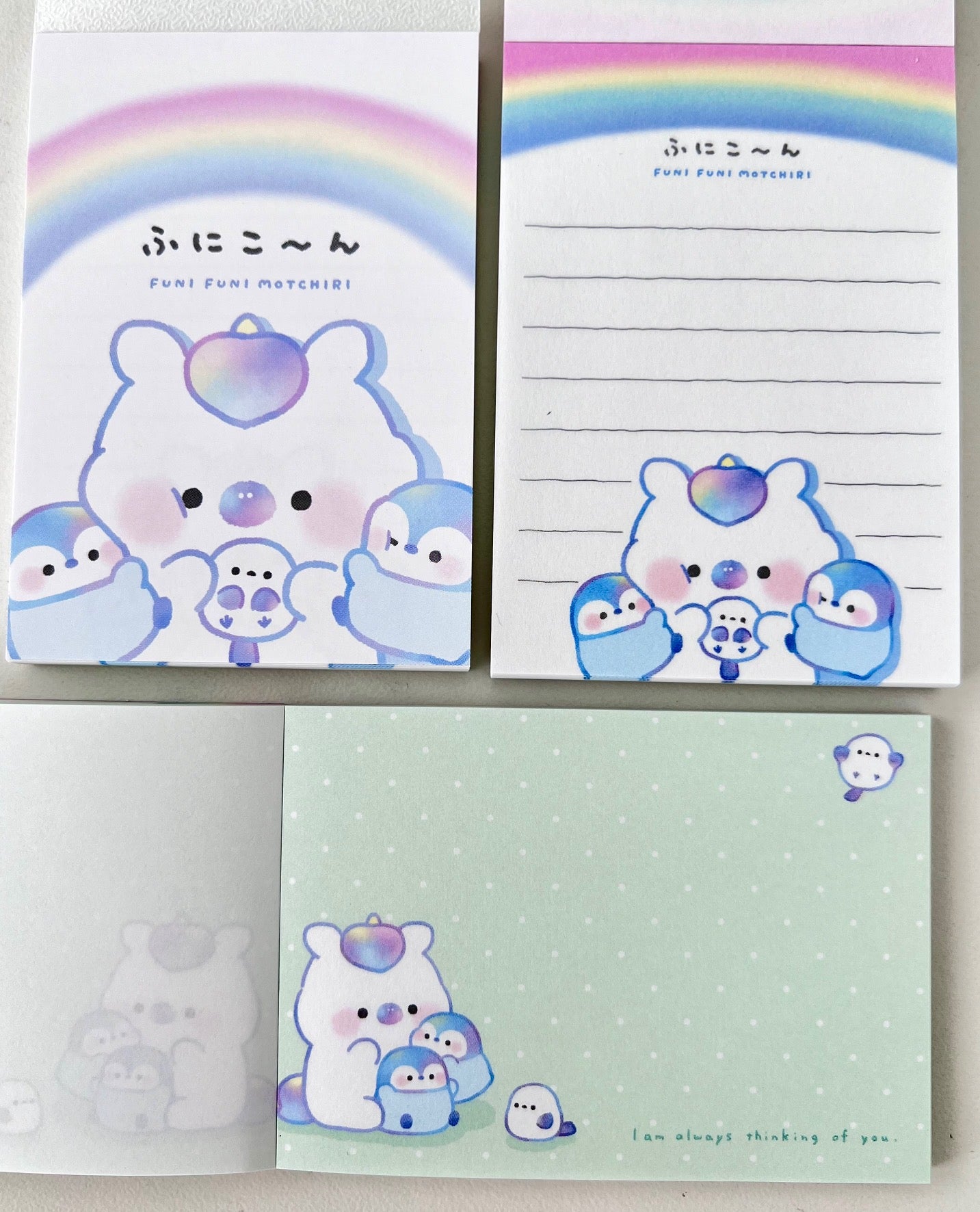 120746 Unicorn & Friends Funi Funi Motchiri Mini Notepad-10