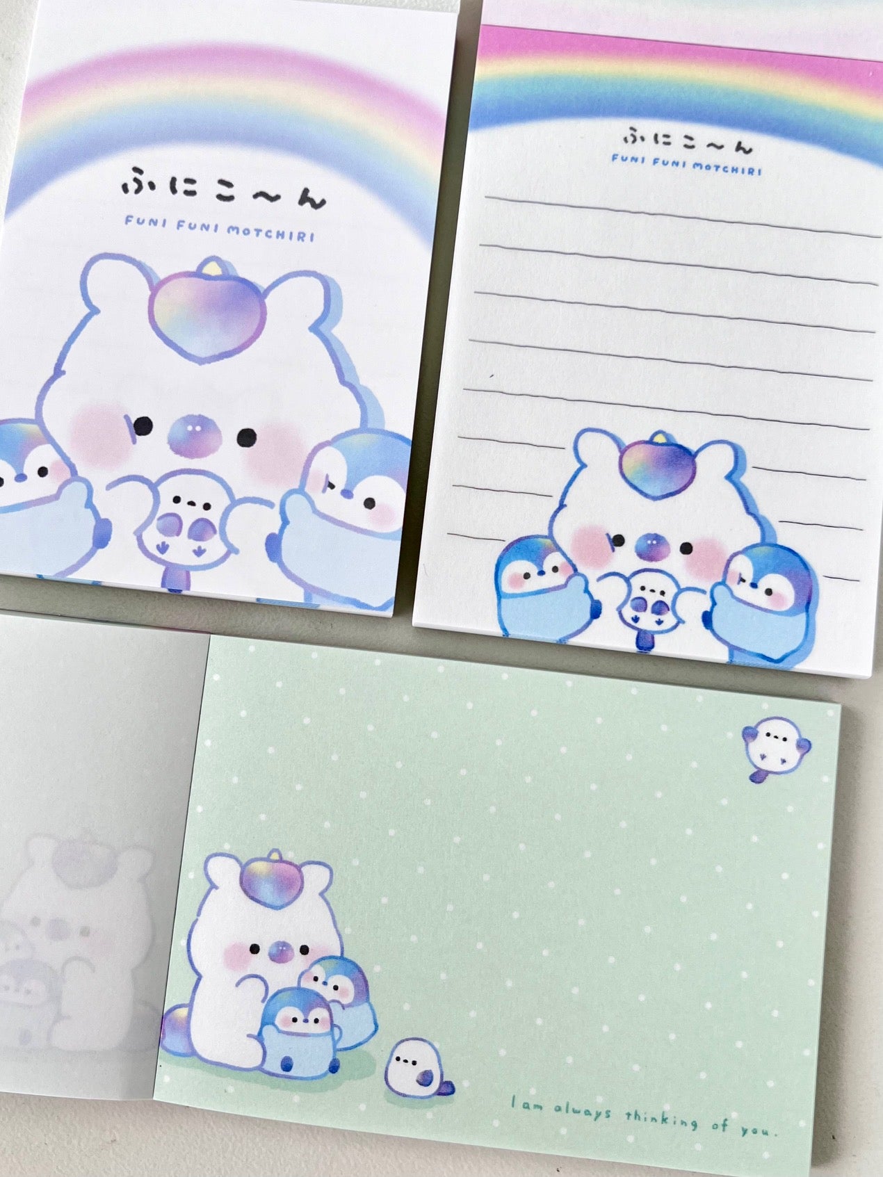 120746 Unicorn & Friends Funi Funi Motchiri Mini Notepad-10