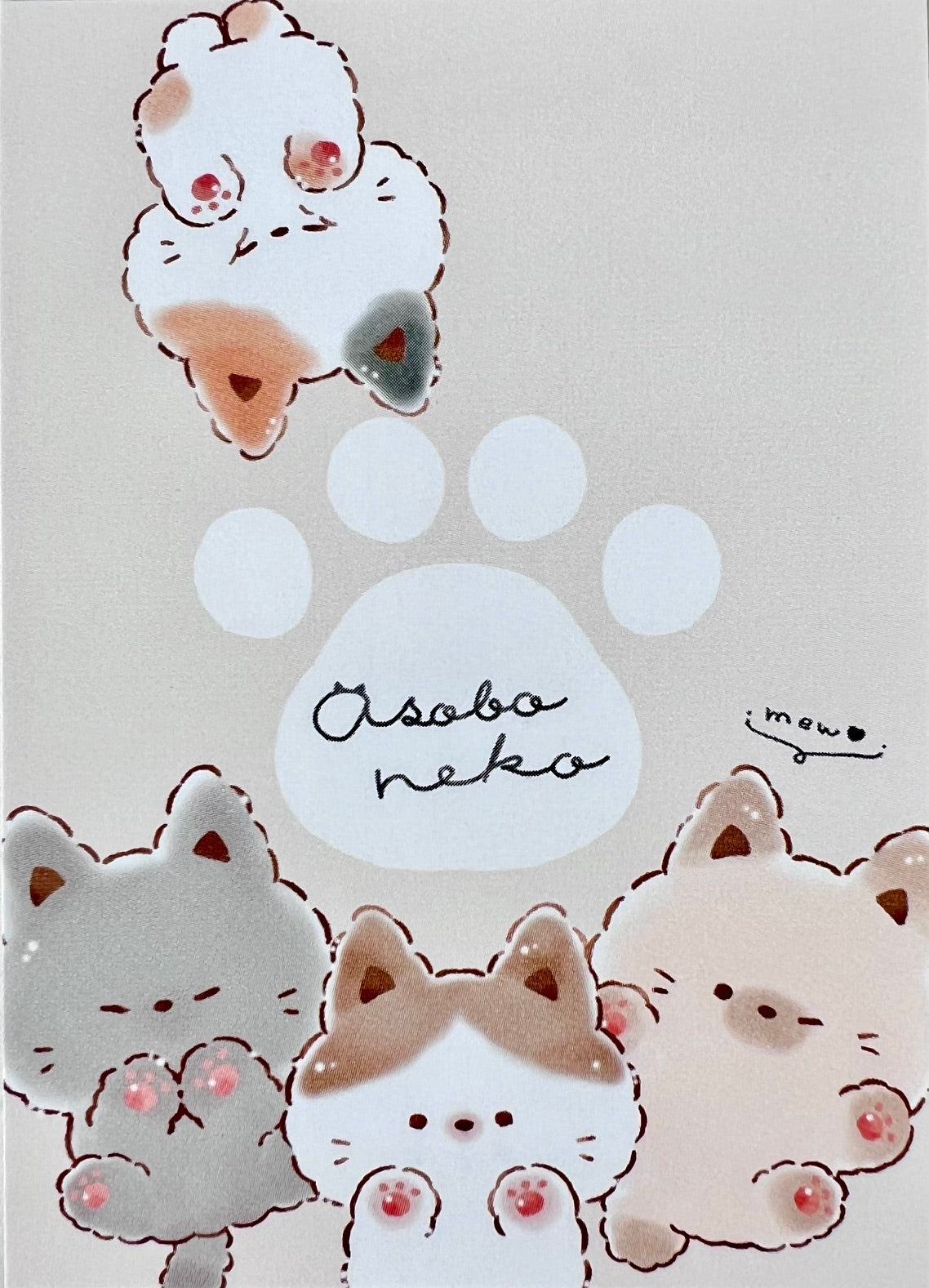 120775 Kitten Cat Osoba Neko Mini Notepad-10