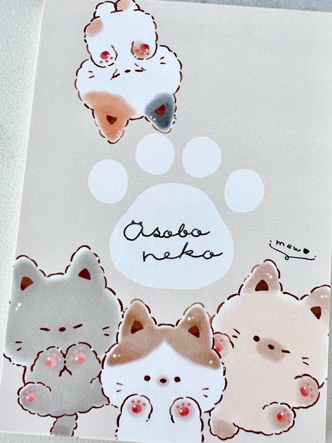 120775 Kitten Cat Osoba Neko Mini Notepad-10