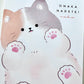 120776 Kitten Cat Paw Onaka Nadetei Mini Notepad-10