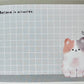 120776 Kitten Cat Paw Onaka Nadetei Mini Notepad-10