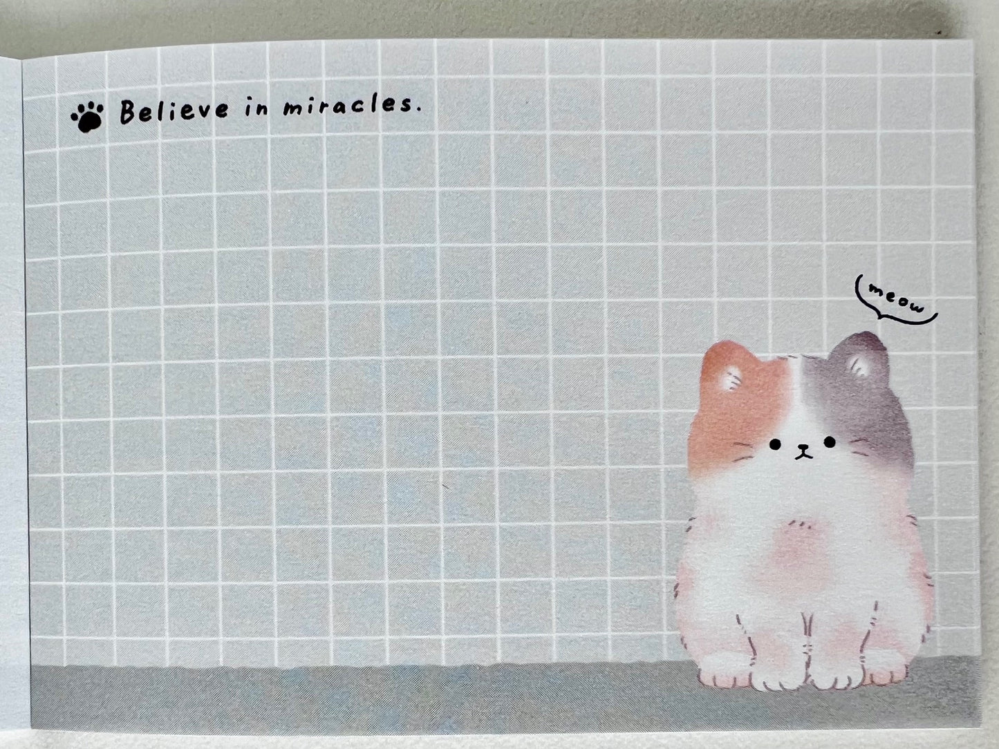 120776 Kitten Cat Paw Onaka Nadetei Mini Notepad-10