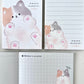 120776 Kitten Cat Paw Onaka Nadetei Mini Notepad-10