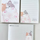 120776 Kitten Cat Paw Onaka Nadetei Mini Notepad-10