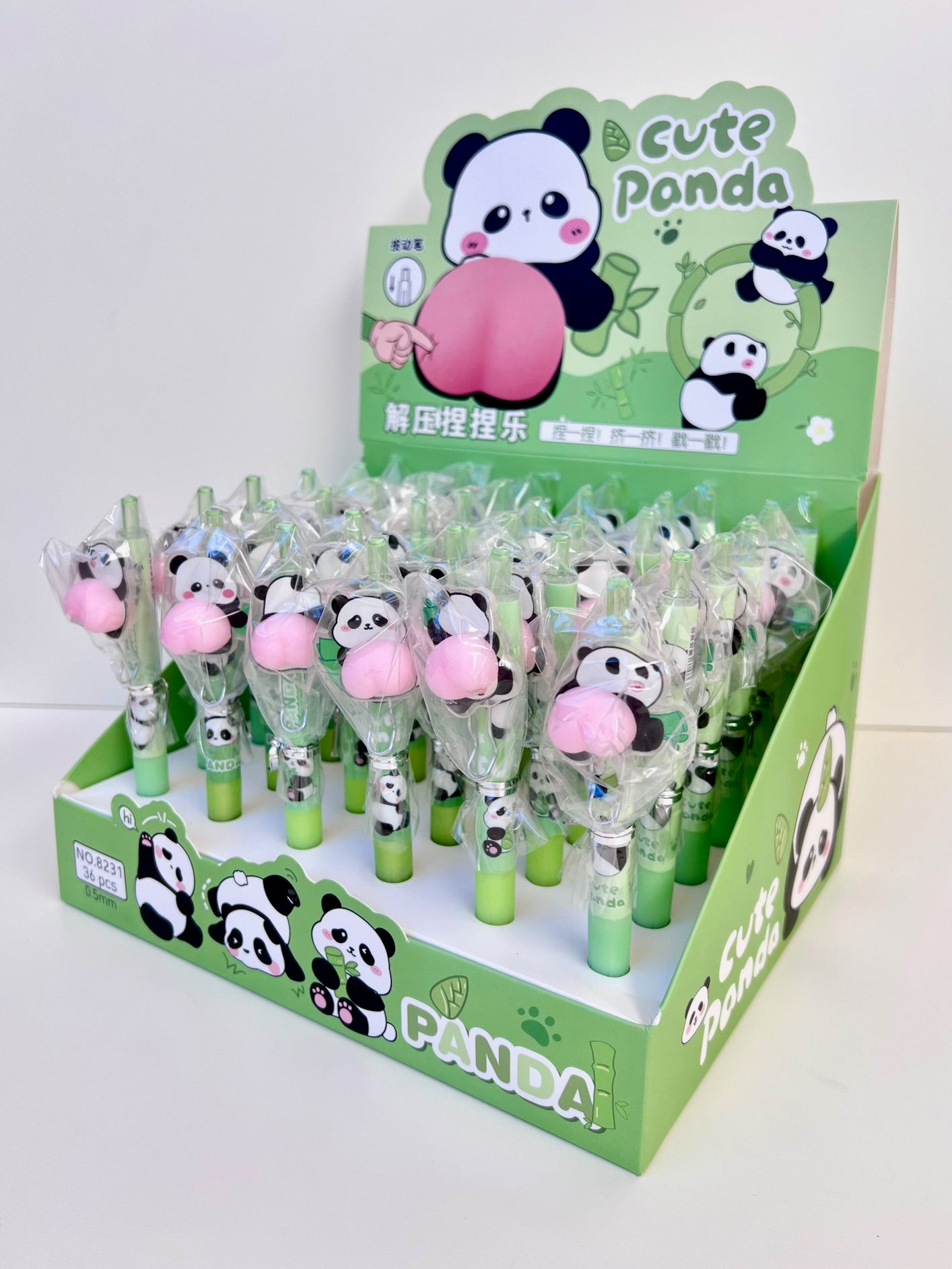 22717 Panda Squishy Butt Gel Pen-36