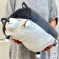 63370 GREY CAT PILLOW PLUSH-3