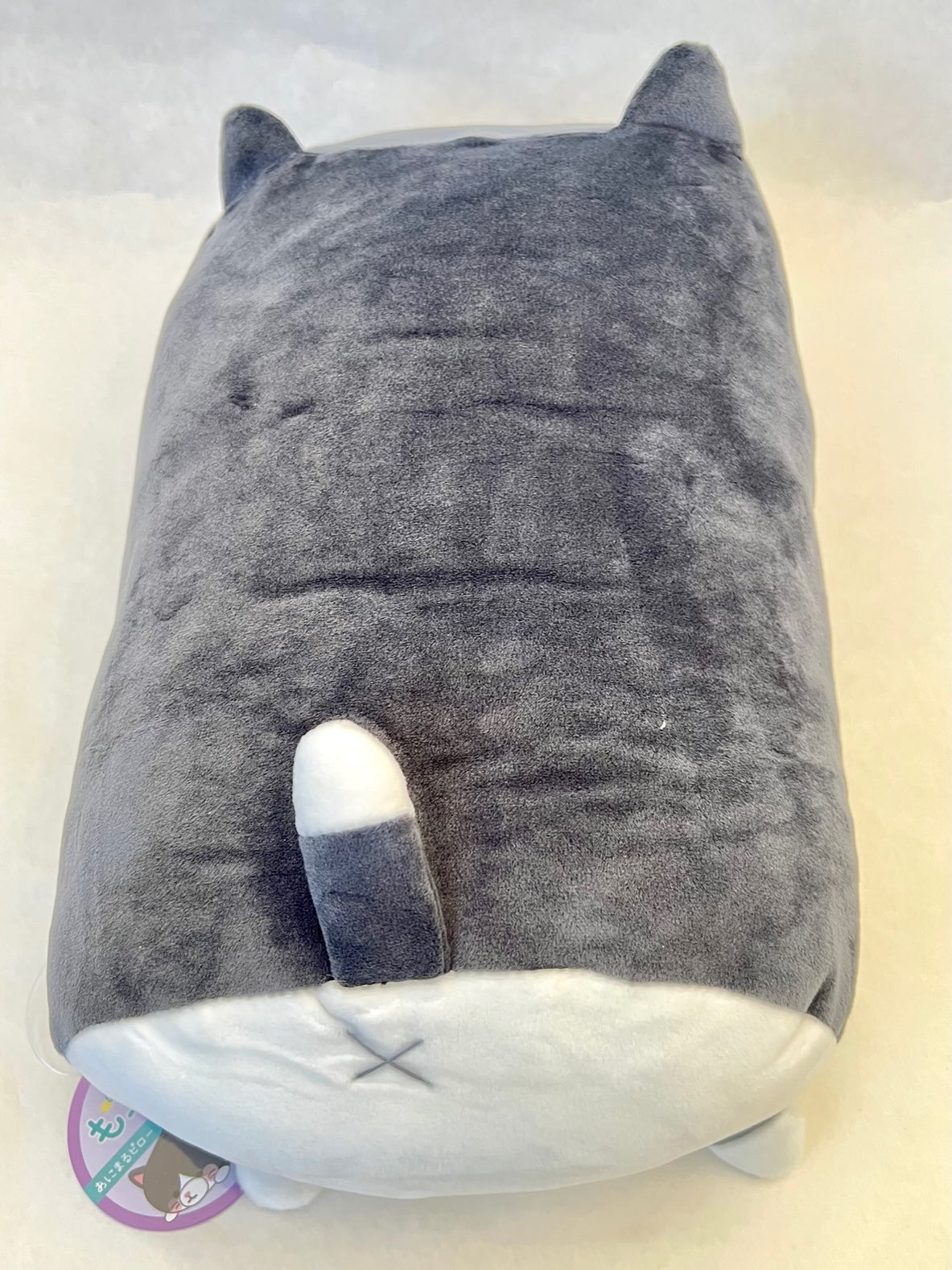 63370 GREY CAT PILLOW PLUSH-3