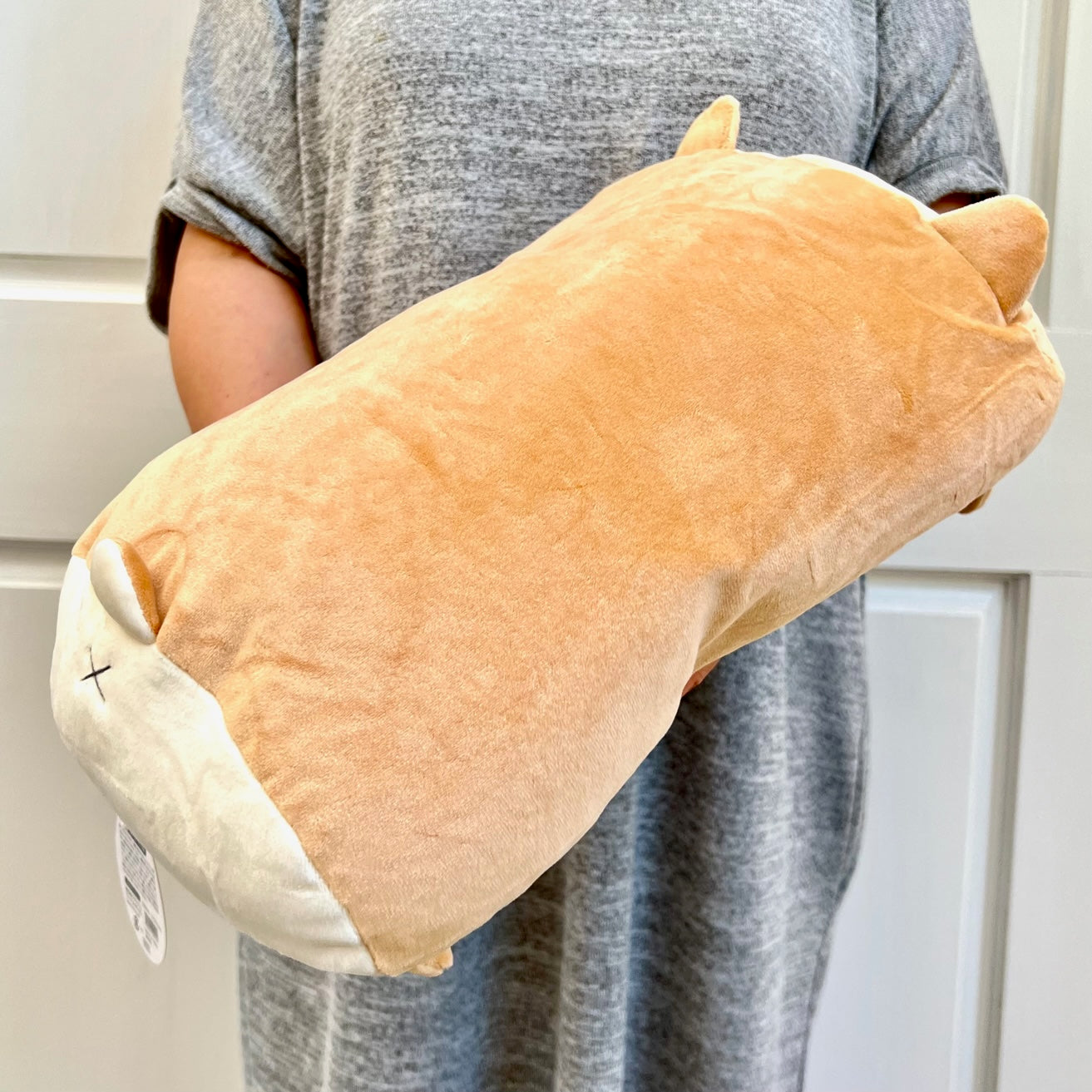 63366 BROWN AKITA PUPPY DOG PILLOW PLUSH-3